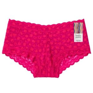 Hanky Panky X-Dye Leopard Lace Boyshort – Size XS – Hot Pink – NWT MSRP $34